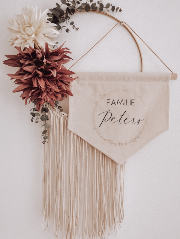 Familien Name (Modern) - Maxi Wimpel
